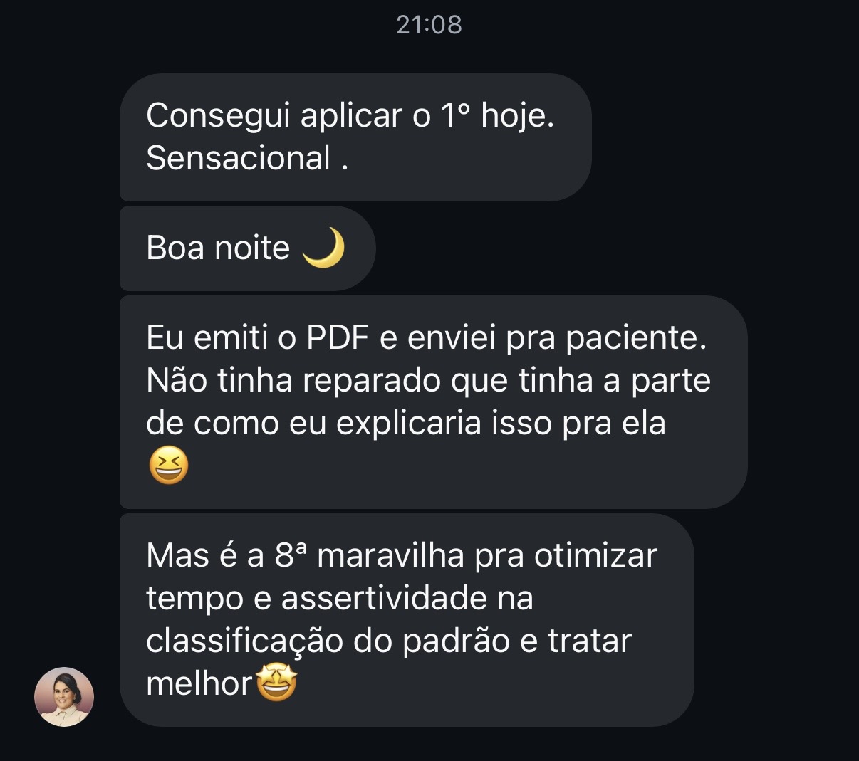 Depoimento de profissional que usa o DorMap