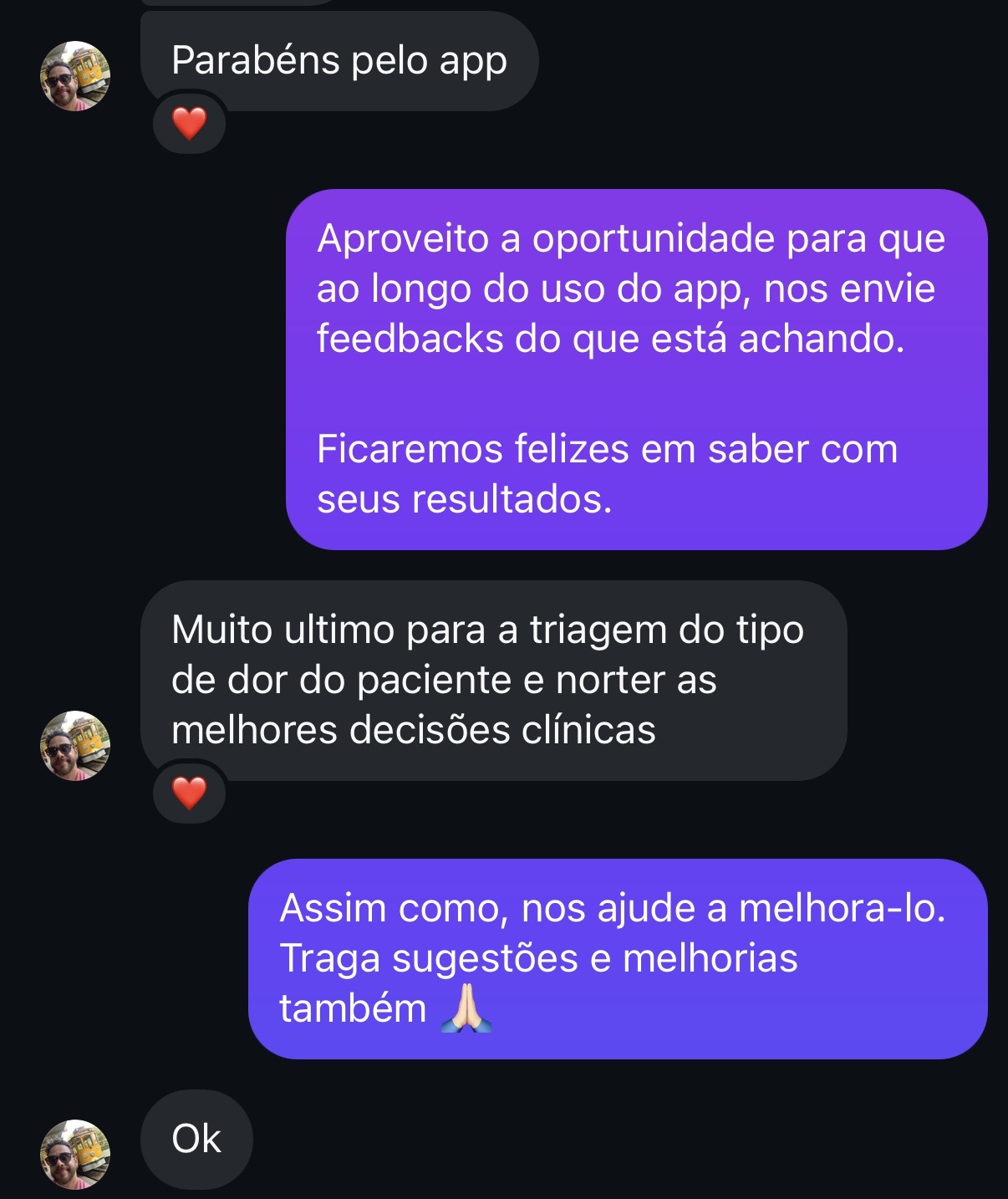 Depoimento de profissional que usa o DorMap